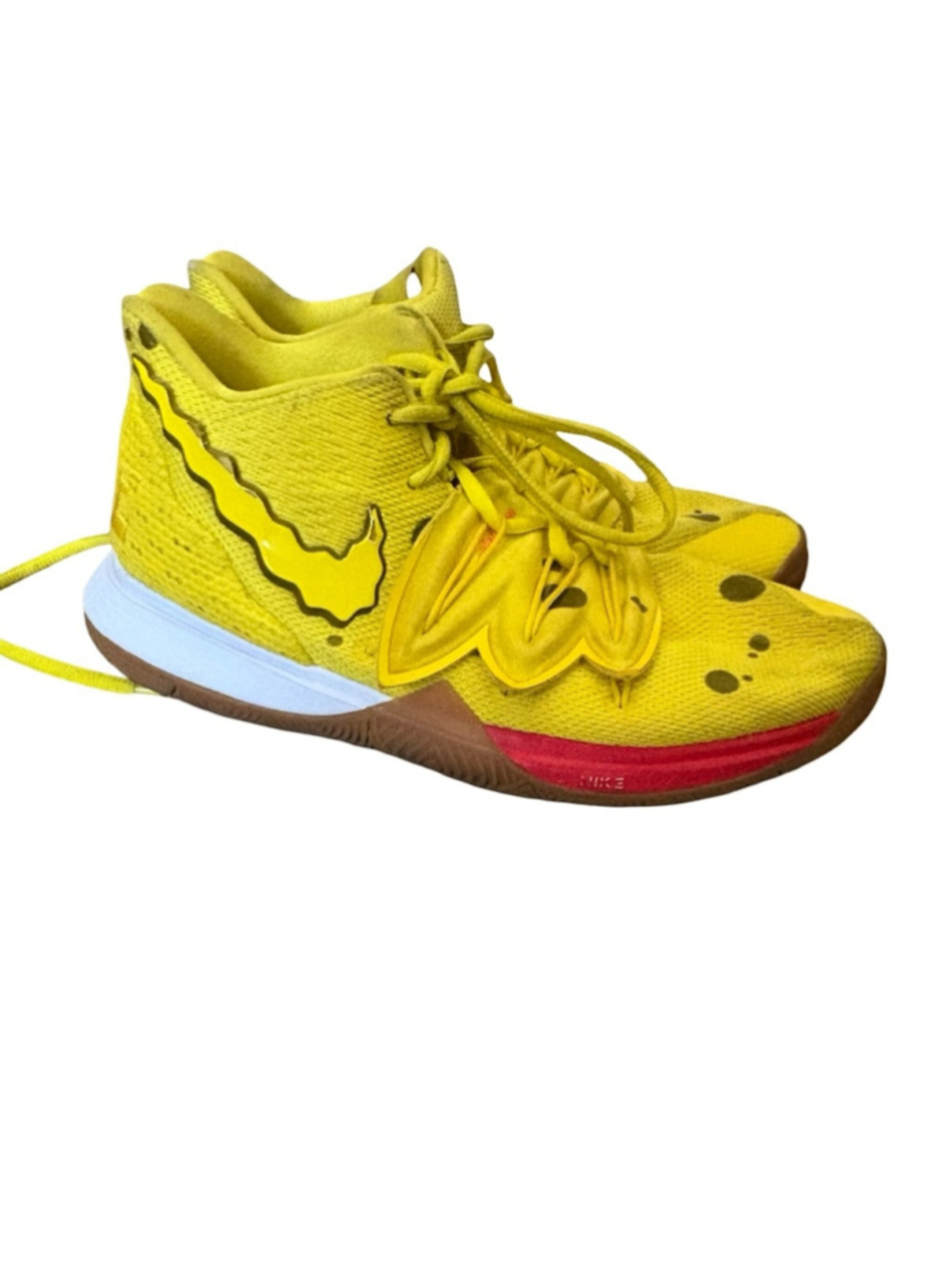 Nike Kyrie Irving 5 Spongebob Squarepants Yellow Gum - size 6Y
